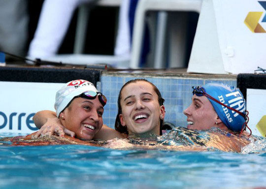 Juiz-forana ajuda Brasil a ganhar vaga em mundial de natação 1 Larissa foi medalhista de prata no José Finkel