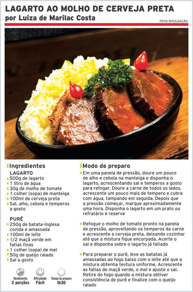 receita de família lagarto ao molho