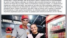 'Food truck' de raiz 1 trailer do cd