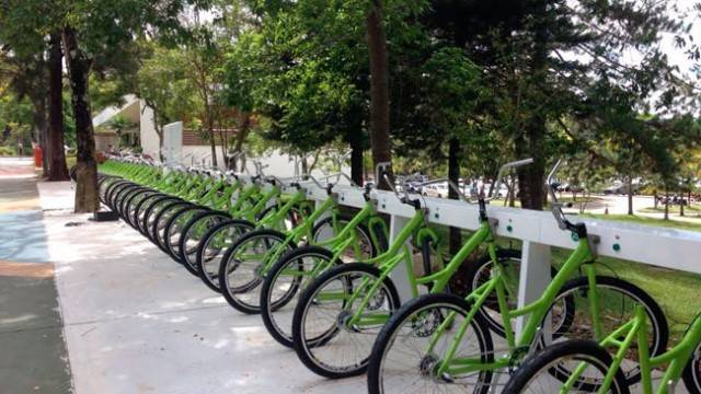 UFJF recebe bicicletas compartilhadas 2 bicicletas regina