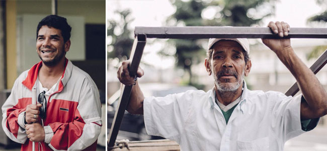 Por uma cidade em que todos são vistos 3 André e Carmindo foram um dos primeiros a integrar o projeto, que saí às ruas de JF em busca da história de pessoas 'invisíveis' (Foto: Divulgação/Marcella Calixto)