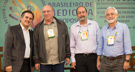 CR-01-08-2015 2 No 12º Congresso Brasileiro de Medicina Antroposófica, Fernando Abrão, Gilberto do Valle, Samir Rahme e Ronaldo Perlatto