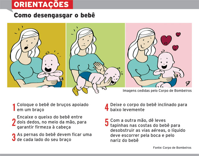 Por telefone, bombeiro salva criança engasgada 3 desengasgar o bebe