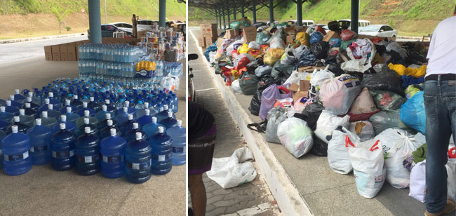 Donativos arrecadados pelo 27º Batalhão da Polícia Militar serão enviados na próxima terça-feira (Foto: Divulgação)