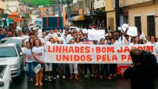 Moradores dos bairros Bom Jardim e Linhares fazem passeata pela paz 4 passeata thiago galeriajpg