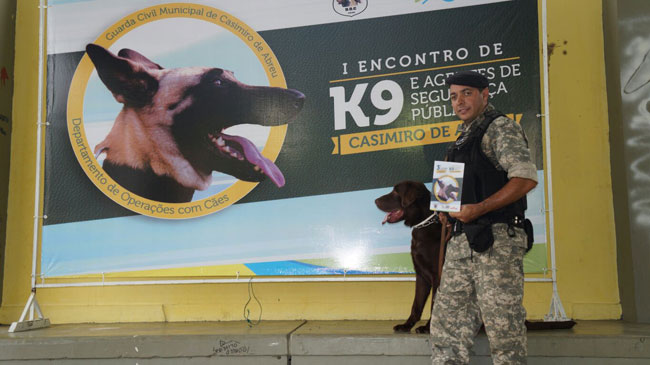 Equipe do canil penitenciário de JF vence competição no Rio 1 Encontro de Unidades K9 e Agentes de Segurança Pública foi realizado em Casimiro de Abreu, no Rio de Janeiro (Foto: Divulgação/GOC)