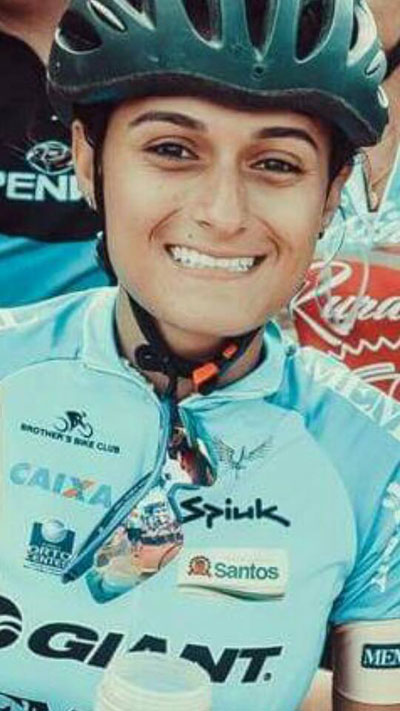 Manifestação lembra ciclista morta em rodovia 1 Mariana fazia parte de um grupo de ciclistas de Ubá (Foto: Arquivo pessoal)