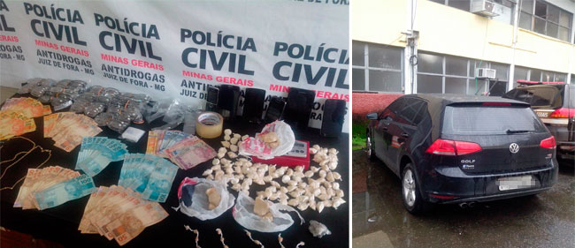 Polícia prende suposto vendedor de óculos por tráfico de drogas no Centro 1 montagem-apreensoes-marcos