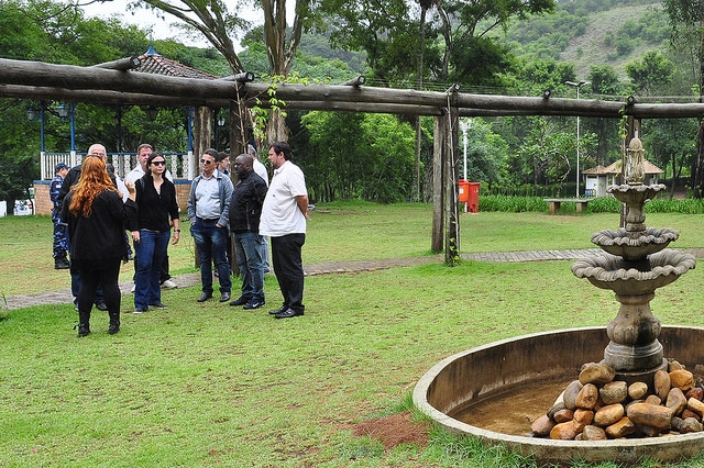 Representantes do Comitê Olímpico e da Prefeitura estiveram no Parque da Lajinha