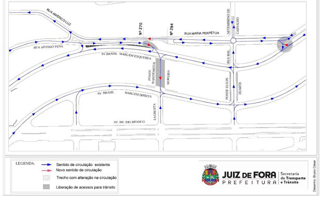 Nova ponte facilita tráfego entre zonas Norte e Sul 2 mapa ponte11