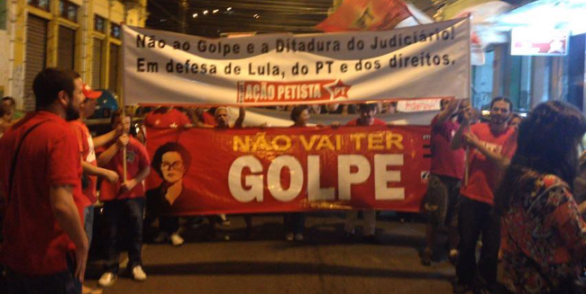 Manifestação em Juiz de Fora presta apoio à presidente Dilma 2 Foto: Fernando Priamo/18-03-16