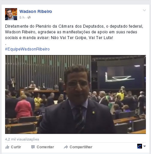 Nas redes sociais, deputados de Juiz de Fora se manifestam 8 face-wadson