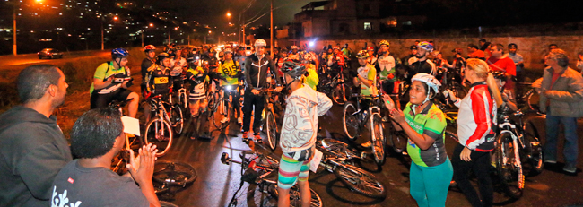 Ciclistas fazem manifestação após morte de idoso na BR-440 1 Foto: Leonardo Costa/18-05-16