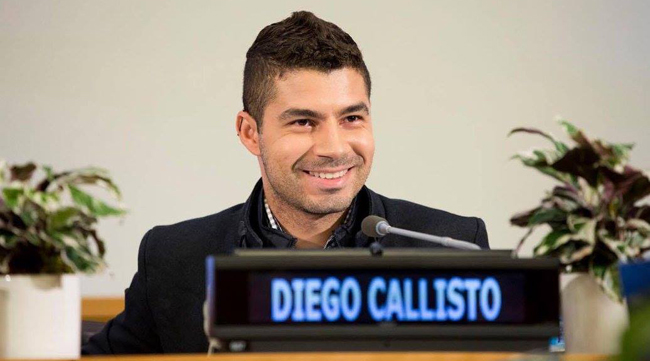 Ativista juiz-forano é um dos 16 líderes globais escolhidos para falar na Reunião de Alto Nível da ONU 1 Para Diego Callisto, “é preciso quebrar barreiras, especialmente quando estamos a falar de juventude” (Foto: Divulgação/ONU)