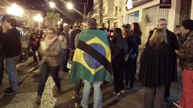 Centro de JF recebe ato contra Michel Temer 1 Foto: Fernando Priamo