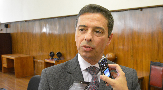 Desembargador Pedro Marcondes disse que orçamento de R$ 55 milhões para construção do fórum já está garantido (Foto: Marcelo Ribeiro/17-06-16)