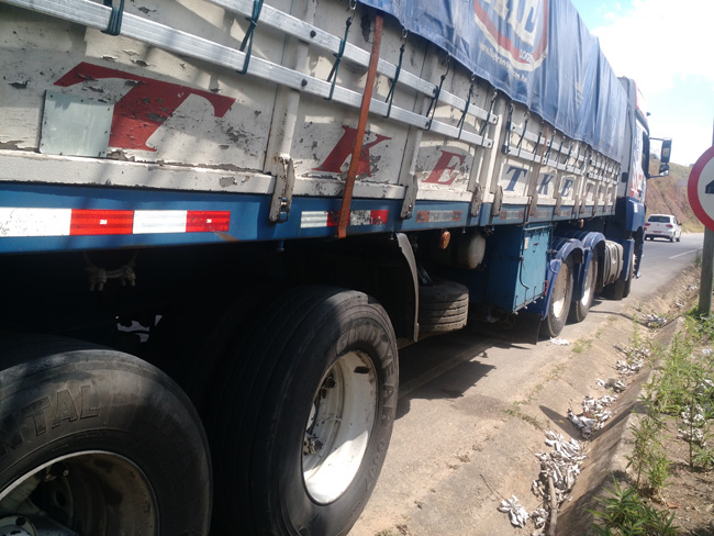 Carreta mata homem em Mar de Espanha 1 Foto: Polícia Militar Rodoviária