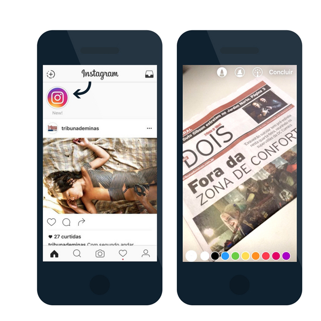 Instagram ganha nova função: Stories 2 O layout desta nova forma de interação é similar ao do Snapchat