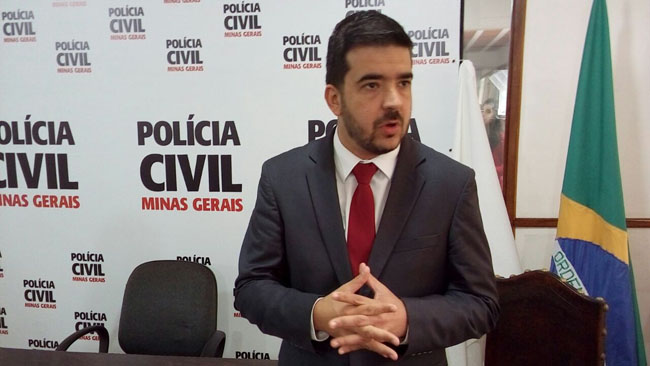 Polícia Civil apresentou suspeito de mandar matar irmãos (Foto: Olavo Prazeres 04-08-2016)