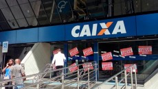 Greve dos bancários atinge agências na região central 5 greve olavo 10