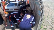 Três pessoas são atropeladas em ponto de ônibus da Avenida JK 6 acidente 4