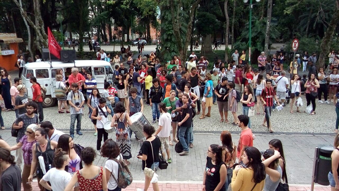 Manifestantes protestam no Dia Nacional de Greve 12 Foto: Fernando Priamo