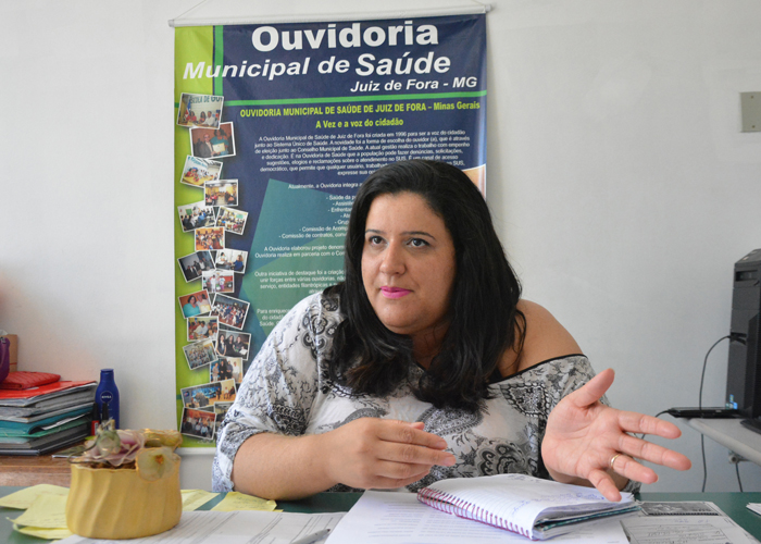 Diabéticos estão há seis meses sem insumos no SUS 1 Ouvidora Samantha Borchear diz já ter recebido mais de 200 reclamações formais sobre o problema (Foto: Marcelo Ribeiro)