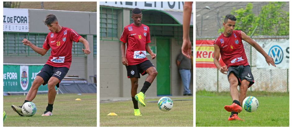 Tupi estende vínculo com jovens 1 Euller, Sávio Moreira e Raphael Augusto seguem no clube para a temporada 2017 (Foto: Leonardo Costa)