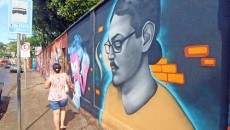 Grafiteiros transformam muros no Linhares 4 grafite leo4