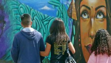 Grafiteiros transformam muros no Linhares 7 grafite leo7