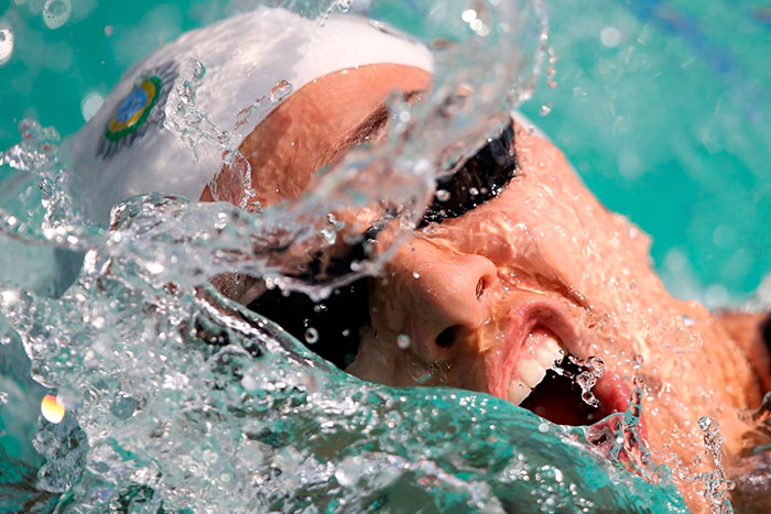Larissa fica em 15º nos 100m livre no Mundial de Piscina Curta no Canadá 1 Nadadora juiz-forana disputou a semifinal dos100m livres no Mundial do Canadá (Foto: Satiro Sodré)