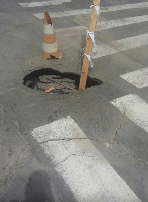 Buraco começou a se formar em meados de novembro