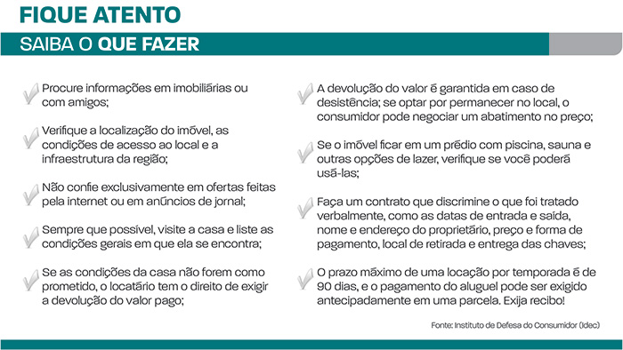 Cuidado ao alugar imóvel para temporada 2 saiba o que fazer