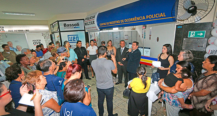 Solenidade que marcou a abertura oficial dos trabalhos aconteceu na manhã desta quarta-feira (22) no terceiro piso do Santa Cruz Shopping, onde funciona o núcleo (Foto: Leonardo Costa)