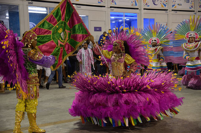 Rio de Janeiro - Desfile da escola de samba Mangueira, pelo grupo especial, no Sambódromo (Fernando Frazão/Agência Brasil)