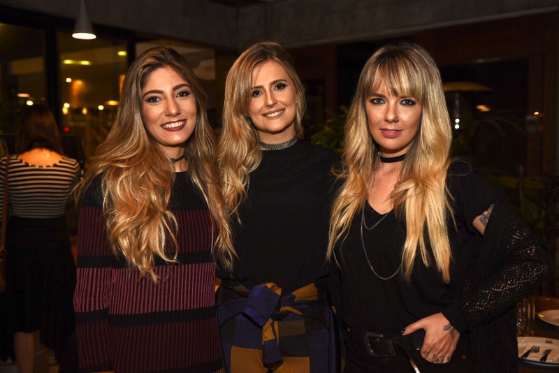 Shayna Lavoratto, Michelle Assis e Nathalia Melandre na noite da Mr. Tugas. Foto: Aline Bastos