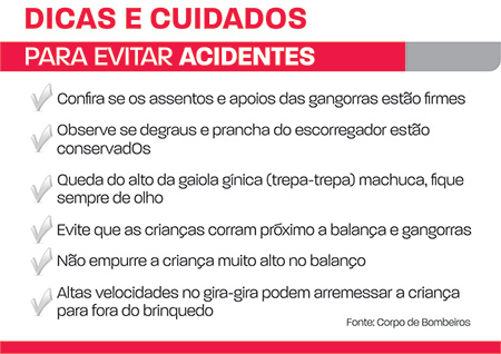 Corpo de Bombeiros alerta para brincadeiras em parquinhos 3 dicas-e-cuidados