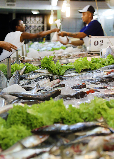 Consumidores movimentam peixarias 1 Expectativas é que vendas aumentem em até 20%. Entre os peixes mais procurados estão sardinha, tira-vira, cavalinha, corvina e cação (Foto: Leonardo Costa)