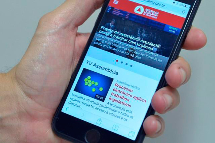 ALMG lança novo portal para acesso por celulares e tablets 1 Foto: Divulgação/ALMG