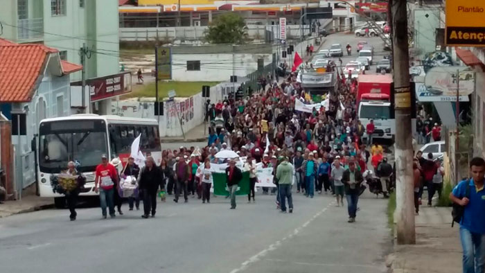 Cidades da região aderem à greve geral 3 Barbacena (Foto: Corpo de Bombeiros)
