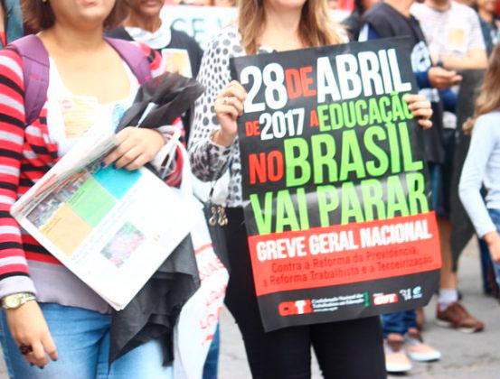 Cidades da região aderem à greve geral 4 Barroso (Foto: Douglas Gonçalves / Barroso em Dia)