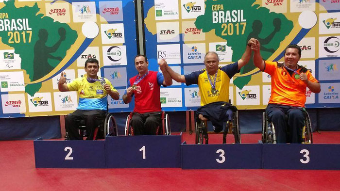 Medalha após lesão motiva Ank por Parapan 1 Mesatenista paralímpico juiz-forano é prata em Copa Brasil uma semana após voltar aos treinos (Foto: Arquivo Pessoal)