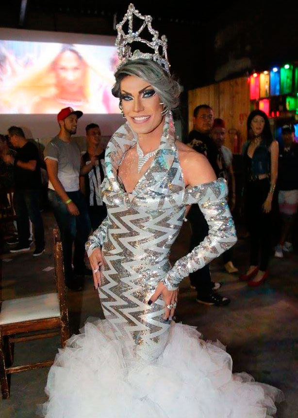 Foto: Divulgação Duda Flux, coroada como Rainha Rainbow 2017, participa do evento (Foto: Divulgação)