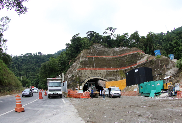 TCU recomenda retorno da obra 1 Uma das principais obras da nova subida da Serra é a de um túnel com mais de 5 quilômetros de extensão (Foto: Fernando Priamo/ arquivo TM)