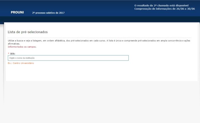 Prouni 2017/2: convocados da 2ª chamada já podem entregar as documentações às instituições de ensino 1 Prouni 3
