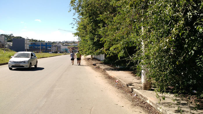 Matagal ocupa calçada na Via São Pedro 1 vidaurbana sãopedro 27