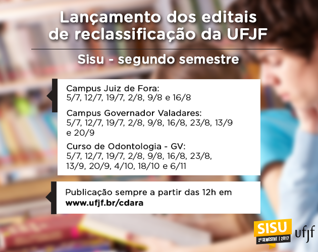 Resultado do segundo edital de reclassificação do Sisu 2017/2 é divulgado nesta quarta 1 proximasdatassisu 2semestre portal
