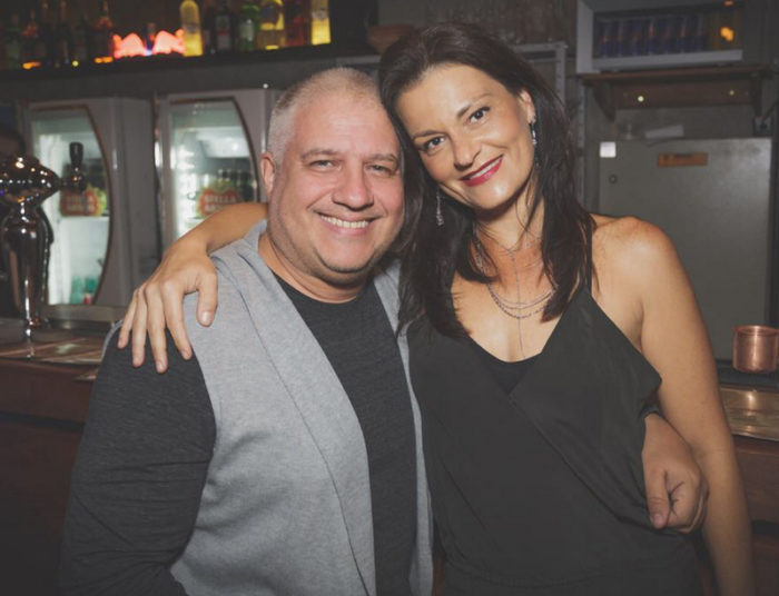 Celinho Vidal e Cristina Delmonte na noite da Danke Foto: Gutah 