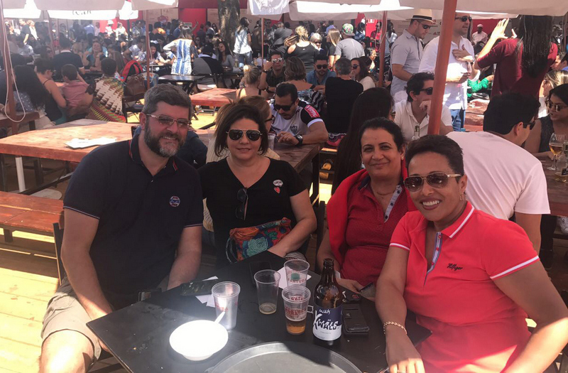 Guto Alcântara, Claudia Figueiredo, Esther Barreto e Rose Oliveira clicados no Festival Gastronômico de Tiradentes 