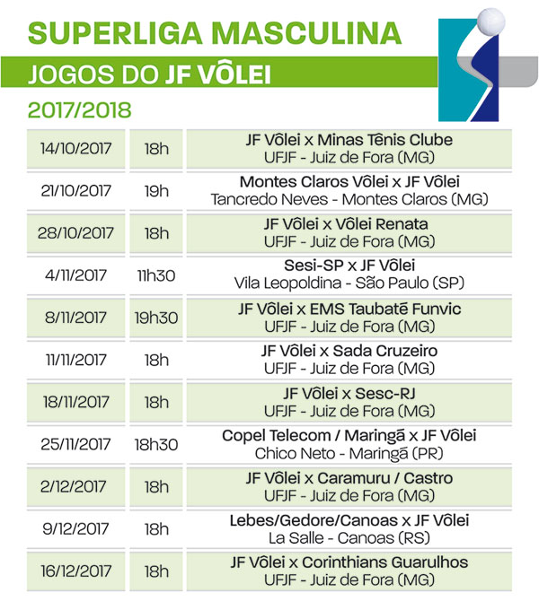 JF Vôlei estreia na Superliga contra o Minas 1 SUPERLIGA DE VOLEI